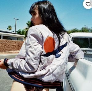 Classic Rock Couture Silver Wings Bomber Jacket